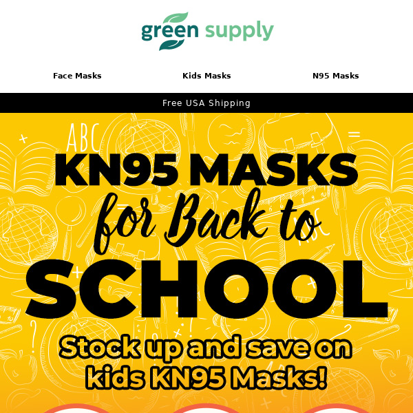 😷🆙Back to School KN95 Masks - Updated Shape and Mini