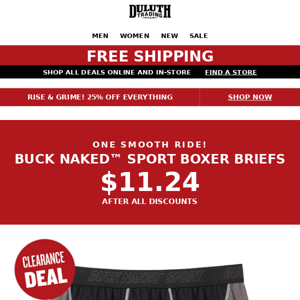Duluth Trading Company Sale - Score 50% OFF + Free Shipping!