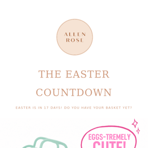 The 🐰 countdown is on!