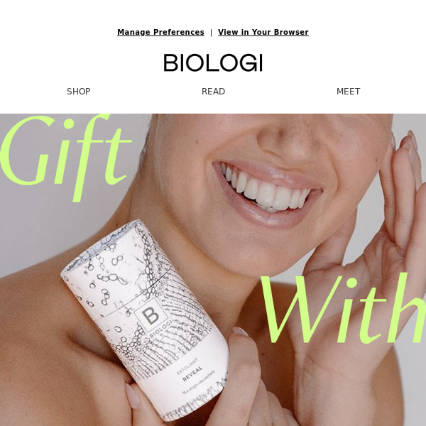 We're gifting you $68 worth of free glow