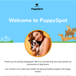 Welcome to PuppySpot | We deliver puppy kisses