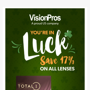 🍀Save 17% Store-Wide When You Shop With VisionPros Today!🍀