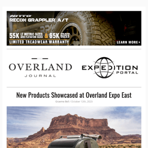 News, Overland Expo East, Danner Stronghold, Stella Terra, Onward MAP, Triumph Thruxton, Mosko Gnome, Exploring the Atacama Desert, Electric Hilux