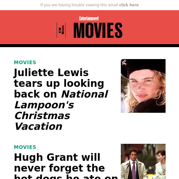 Juliette Lewis tears up looking back on 'National Lampoon's Christmas Vacation'