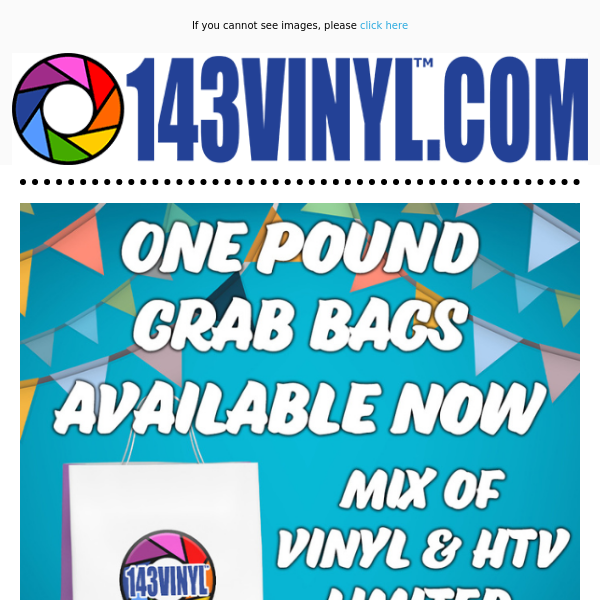 One Pound Grab Bags Available NOW! 🤩