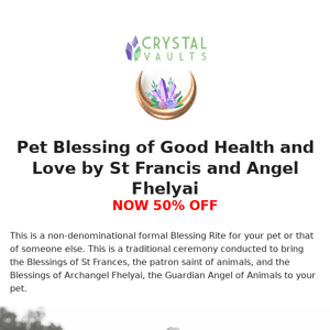 Very Special Magical Pet Blessing Available...