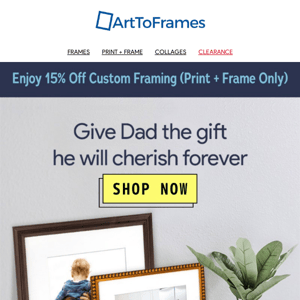 FREE SHIPPING + Save an extra 15% off Custom Framing