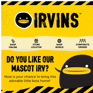 💛 Now's your chance to bring our adorable little mascot home!