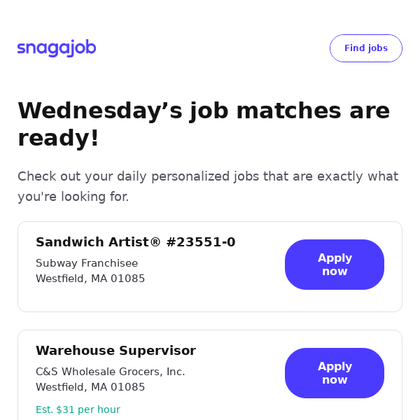 Personalized job matches for March 20, 2024