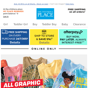 🙌 YESSS: $2.99 & up ALL Graphic Tees! 🙌