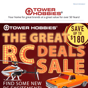 The Great RC Deals Sale is On With Savings up to $180 Through February 28th.