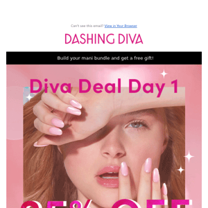 7 days of surprises! Diva Deal Day 1