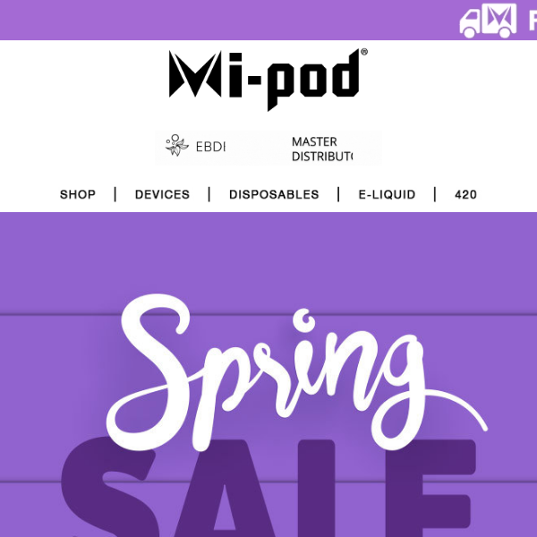 Mi-Pod Online | Spring Savings: Up to 50% Off