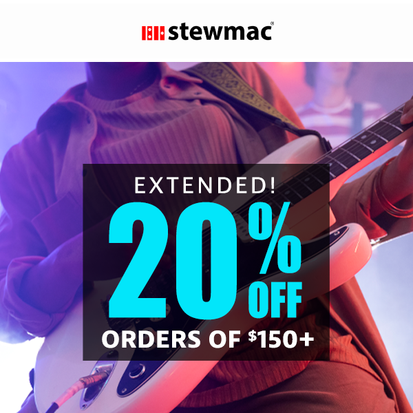20% Off EXTENDED!