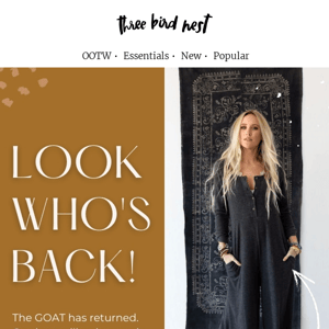 Your fave jumpsuit returns: stylish, cozy & POCKETS!