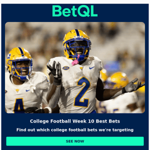 Best Bets: College Football Week 10