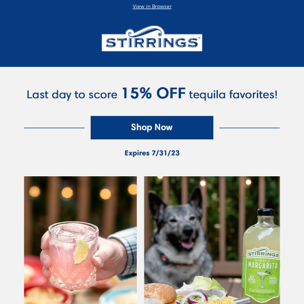 Cookouts 🤝 Margaritas (last day to save!)