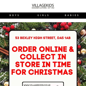 Get your order in time for Christmas🎁