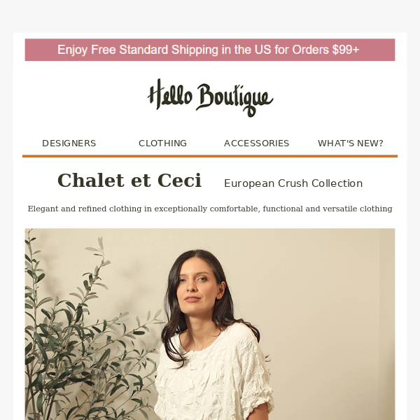 Chalet et Ceci European Crush Collection Hello Boutique