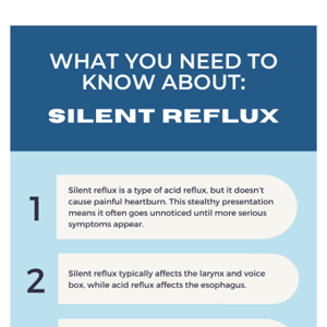 Silent reflux explained 👉