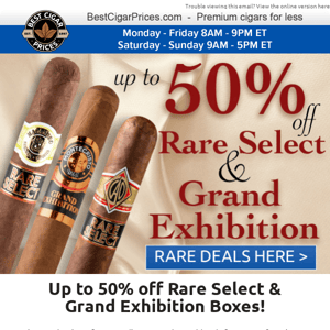 ⭐ Up to 50% off Rare Select & Grand Exhibition Boxes ⭐