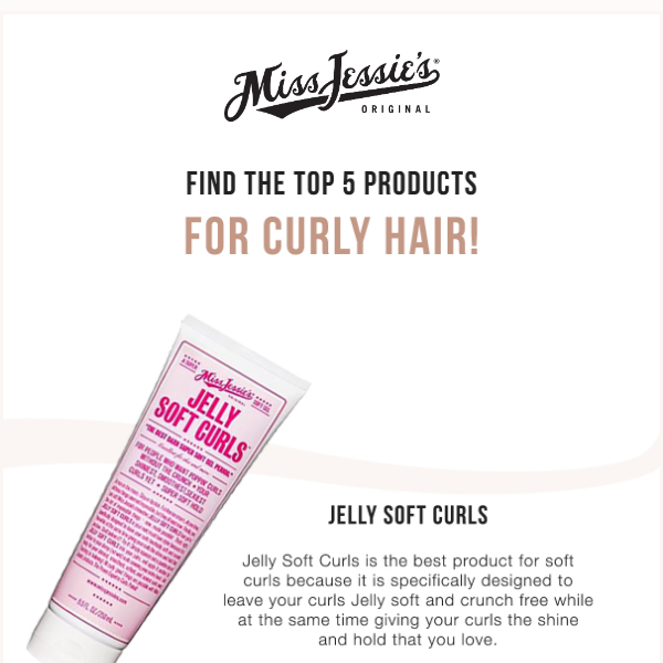 Our Top 4 Products For Curly Hair