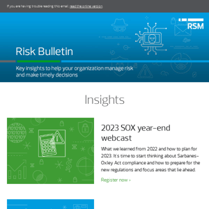 RSM Risk Bulletin