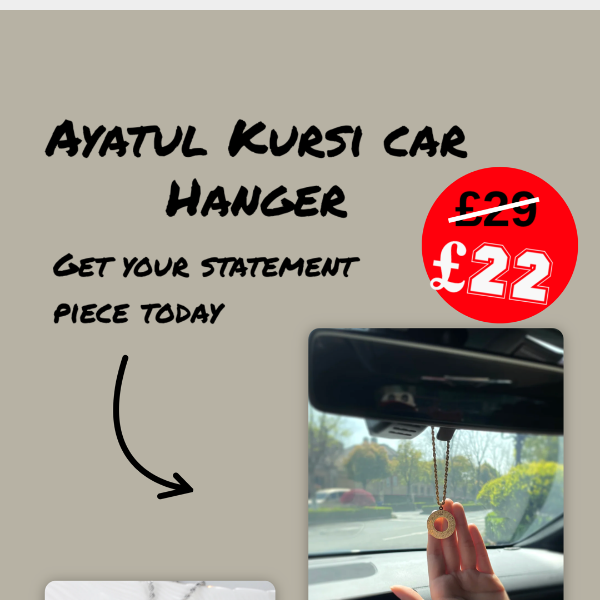 Ayatul Kursi Car Hanger only £22 🤯