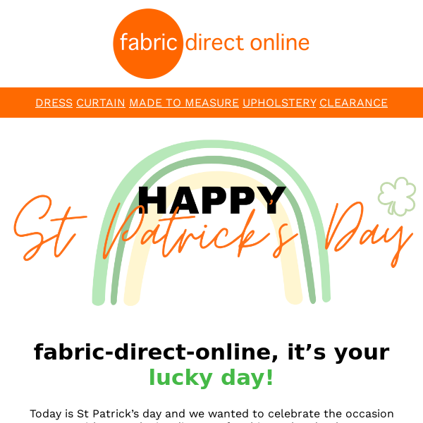 Lucky you! Open to reveal your discount 🍀