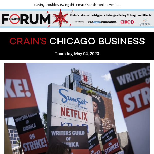 Will Chicago shows be impacted by the writers strike?