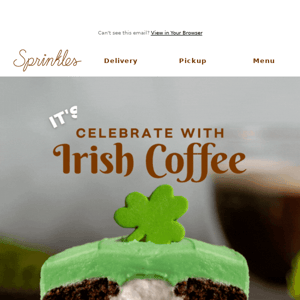 Celebrate St. Paddy's Day w/ Irish coffee cupcakes!