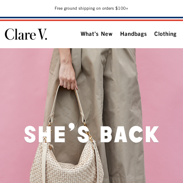 Cute bags for you and your cute friends. Clare V. Sample Sale 9/22