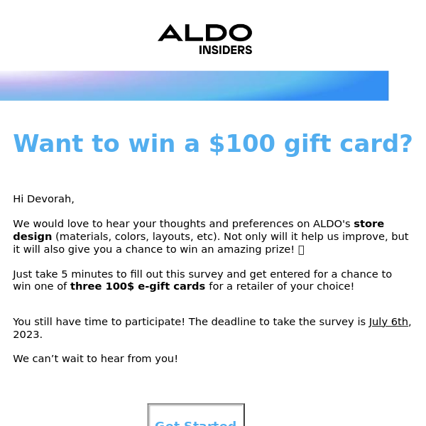Share your thoughts on our store design! 🎉 Aldo Shoes