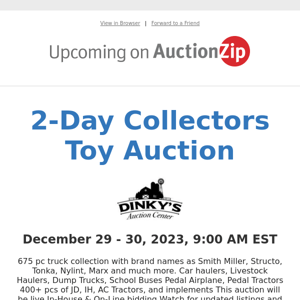 2-Day Collectors Toy Auction