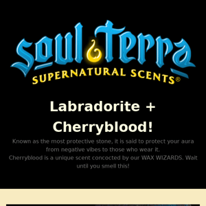 NEW Labradorite + Cherryblood Mystery Candles