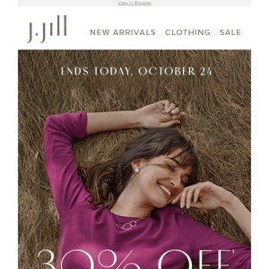 Ends today: 30% off select full-priced tunics and leggings.