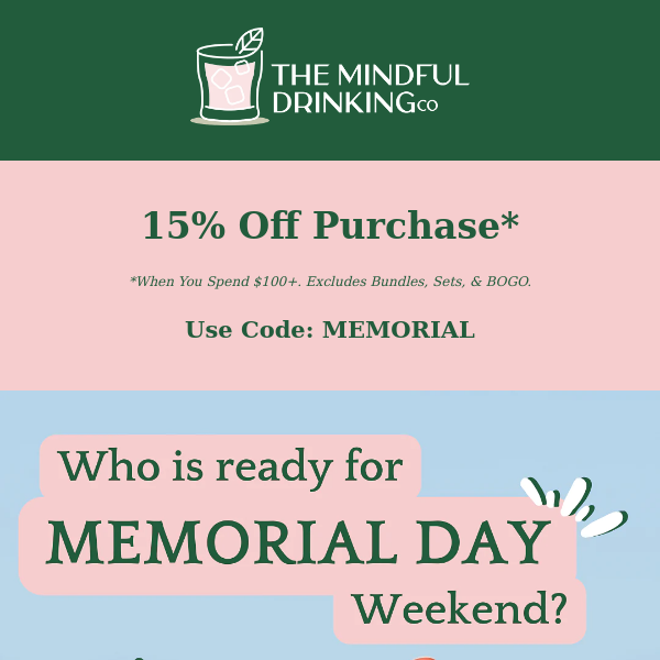 The Mindful Drinking Co, Stock Up For Memorial Day With HUGE Savings!