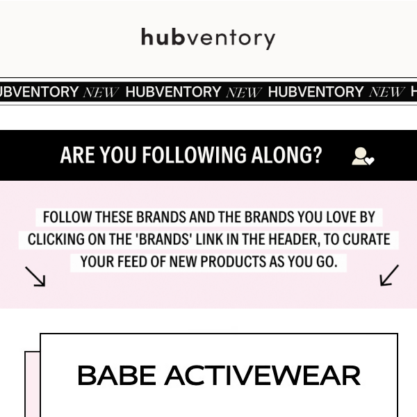 Top brands on Hubventory now...