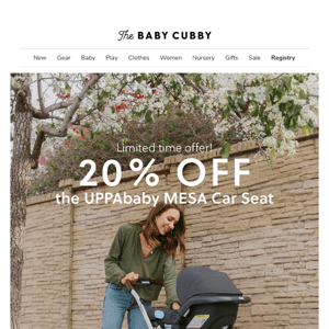 20% off the UPPAbaby MESA!