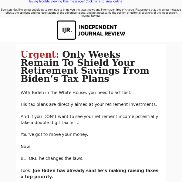 Biden's Plans for Retirement Accounts