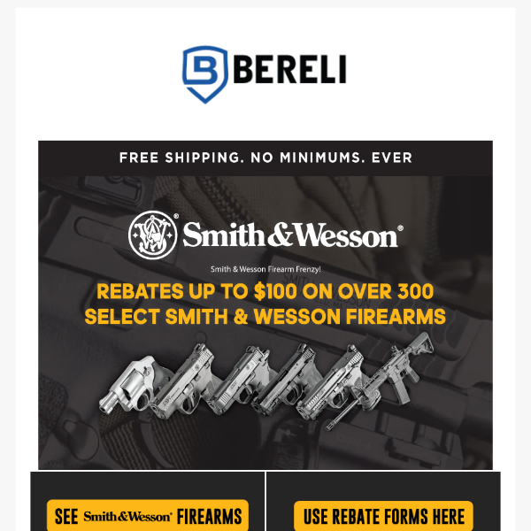 Smith Wesson 100 Rebate