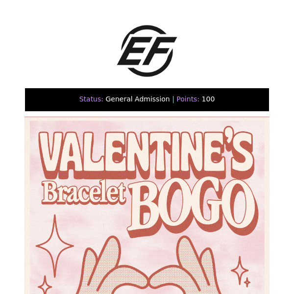 It's time for Electric Family's Valentine's Bracelet Sale! ❤️