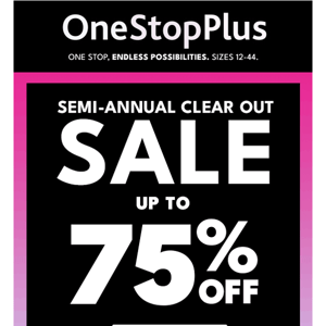 🔥 Clear Out Sale: Save up to 75%! 🔥