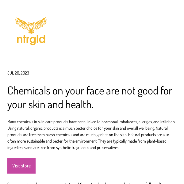 Do you like putting chemicals on your face?