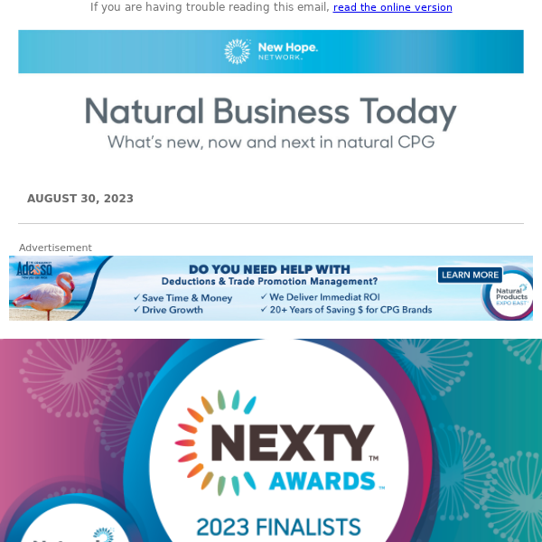 Finalists: Expo East NEXTY Awards | 3 moves to make in this economy