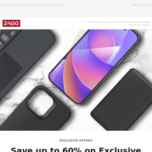 Save up to 60% on Exclusive Offers