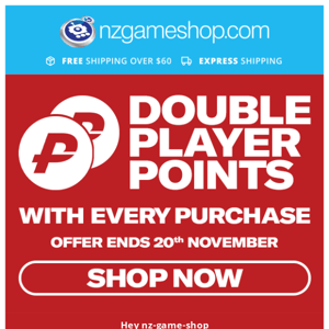 💯GET DOUBLE PLAYER POINTS UNTIL SUNDAY!