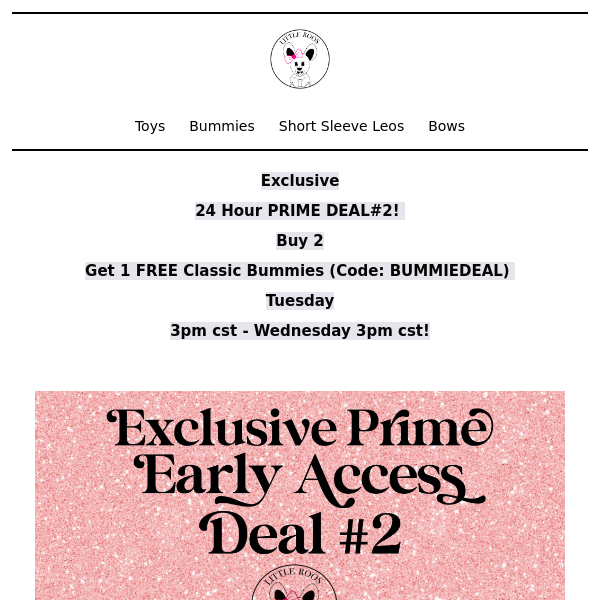 PRIME DEAL #2 - 24 HOURS ONLY!