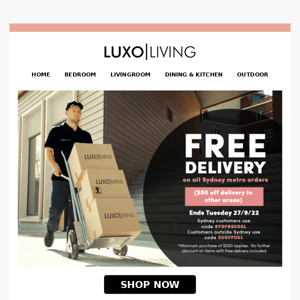 🚚 FREE Sydney delivery for a limited time!  ($50 off delivery to other areas)