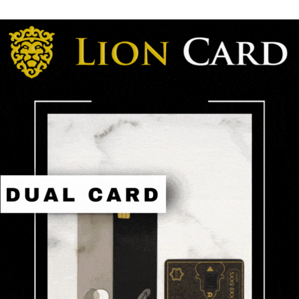 Hey, stop carrying so many cards! Check out our 2-in-1 Dual Metal Card